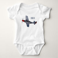 Fighter-bomber cartoon illustration