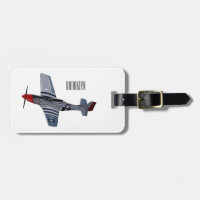 Fighter-bomber cartoon illustration