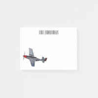 Fighter-bomber cartoon illustration