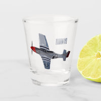 Fighter-bomber cartoon illustration