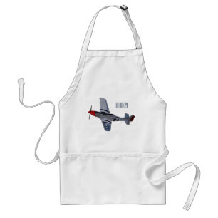 Fighter-bomber cartoon illustration standard apron