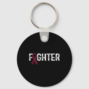 Fighter Brain Aneurysm Awareness  Key Ring