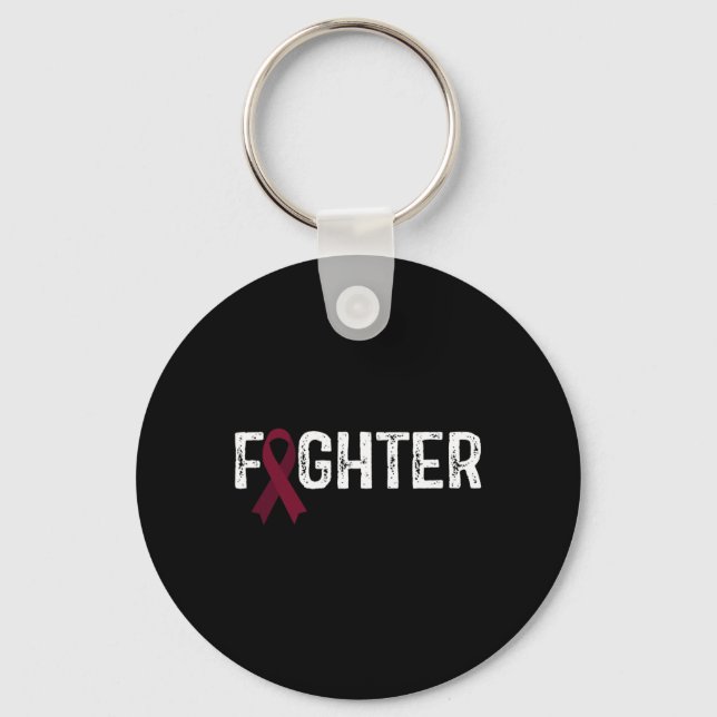 Fighter Brain Aneurysm Awareness  Key Ring (Front)