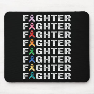 Fighter Cancer Survivor  awareness world cancer da Mouse Mat