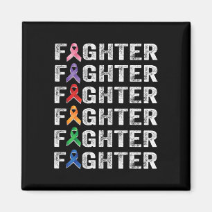Fighter Cancer Survivor Awareness World Cancer Day Magnet