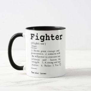 Fighter Definition, Warrior Gift, Mug