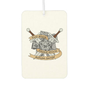 Fighter Dice Design Car Air Freshener