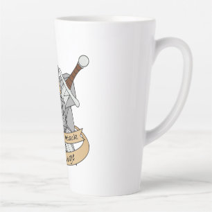 Fighter Dice Design Latte Mug