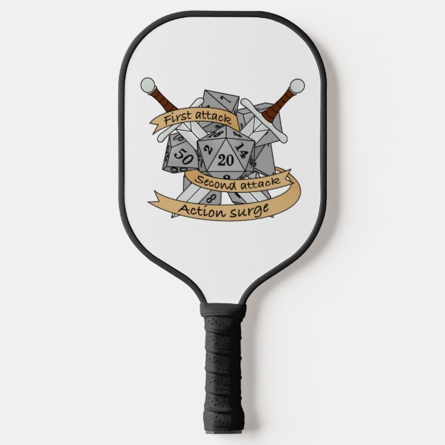 Fighter Dice Design Pickleball Paddle (Front)