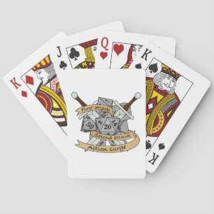 Fighter Dice Design Playing Cards