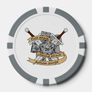 Fighter Dice Design Poker Chips