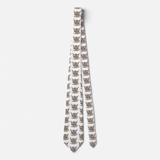 Fighter Dice Design Tie (Front)