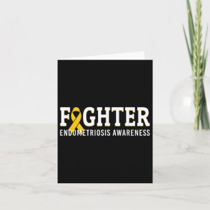 Fighter Endometriosis Awareness Month Ribbon Endo  Card