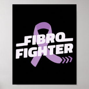 Fighter Fight Fibromylagia Raise Awareness Meme Gi Poster