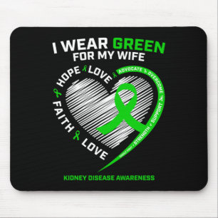 Fighter Gifts Husband Wife Kidney Disease Awarenes Mouse Mat