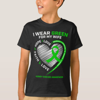 Fighter Gifts Husband Wife Kidney Disease Awarenes T-Shirt