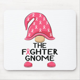 Fighter Gnome - Breast Cancer Awareness Gnome Cost Mouse Mat