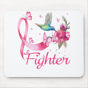 Fighter Hummingbird Breast Cancer Awareness Mouse Mat