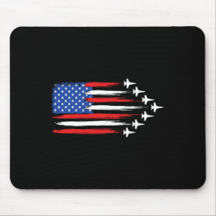 Fighter Jet Aeroplane American Flag Fighter Jets 4 Mouse Mat