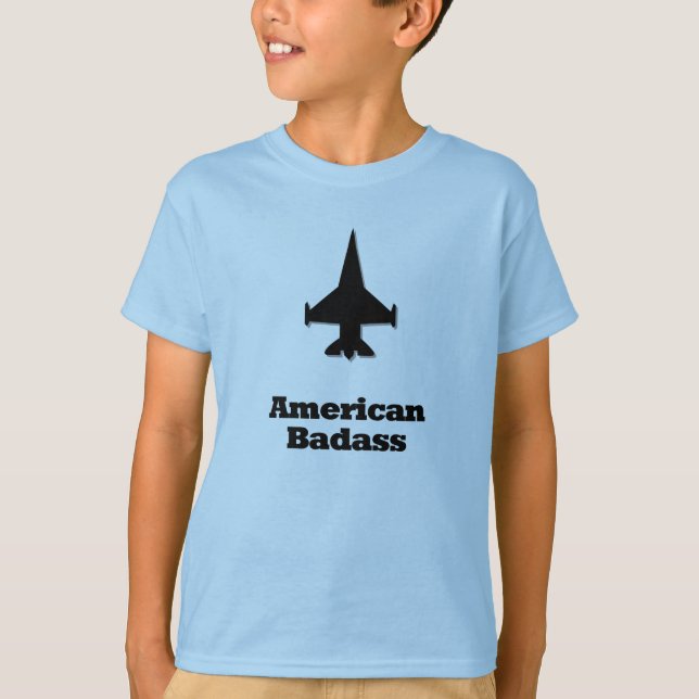 Fighter Jet American Badass T-Shirt (Front)
