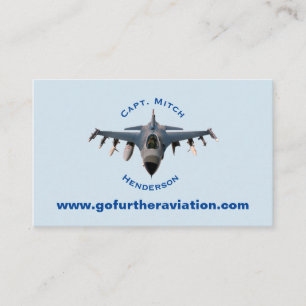 Fighter Jet Business Card