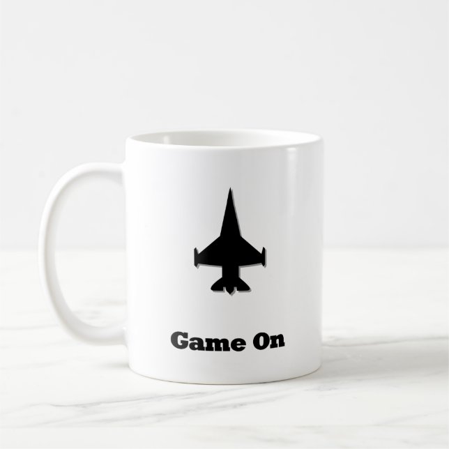 Fighter Jet Game On Coffee Mug (Left)