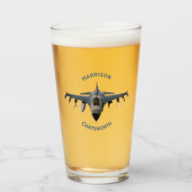 Fighter Jet Glass (Front Filled)