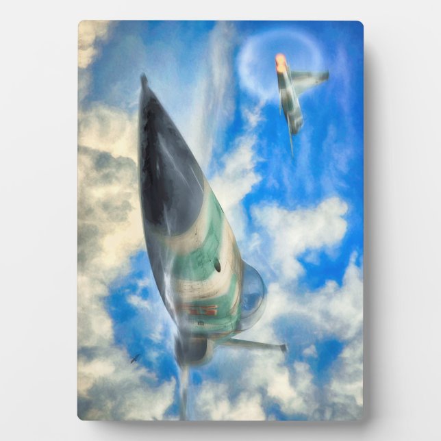 FIGHTER JET GOING SUPERSONIC F-5N Tiger II Plaque (Front)