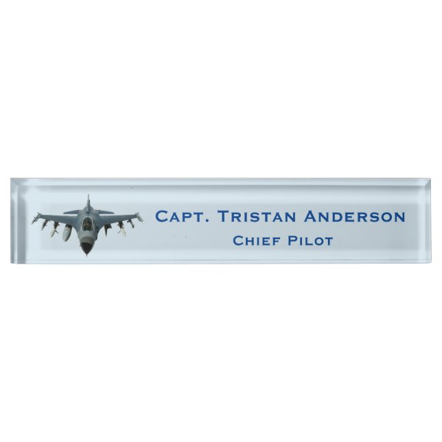 Fighter Jet Nameplate (Front)