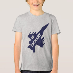Fighter jet plane birthday shirt