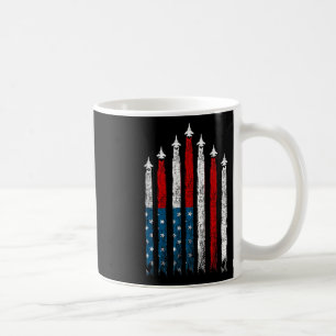 Fighter Jets 4th Of July Usa Flag Patriotic Men Bo Coffee Mug