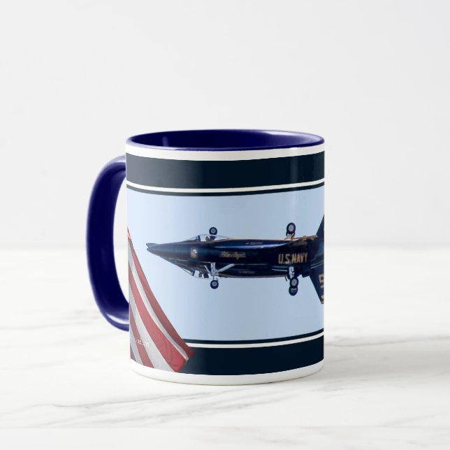 Fighter Jets F/A-18 E/F Super Hornets Angels  Mug (Front Left)
