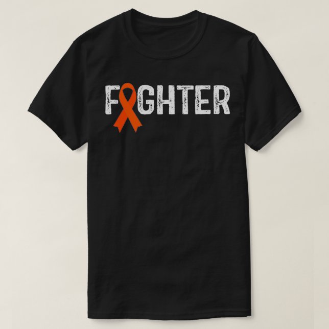 Fighter Leukaemia Awareness  T-Shirt (Design Front)
