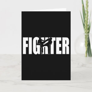 Fighter Mma Kickboxing Muay Thai Mixed Martial Art Card