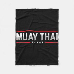 Fighter Muay Thai Sports Mma Thailand Boxing Marti Fleece Blanket