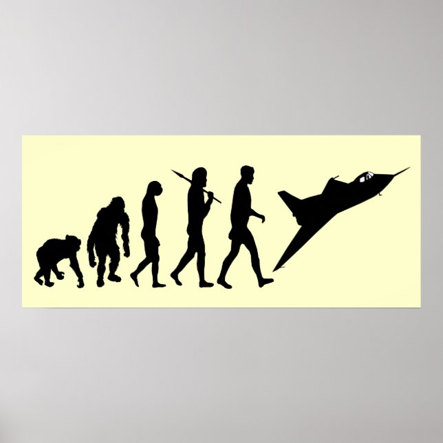 Fighter pilot flying Airforce pilot mens work Poster (Front)