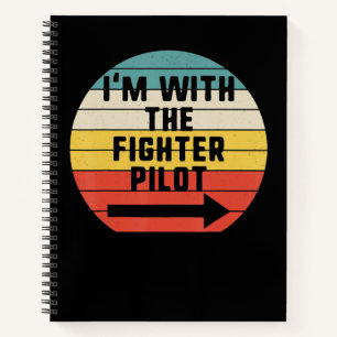 Fighter Pilot Halloween Matching Couple Gift Notebook