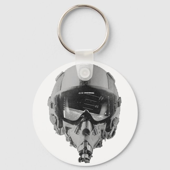 Fighter Pilot Helmet and Altimeter Key Ring (Front)
