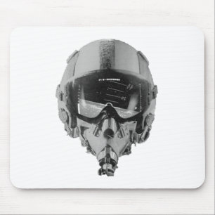 Fighter Pilot Helmet and Altimeter Mouse Mat
