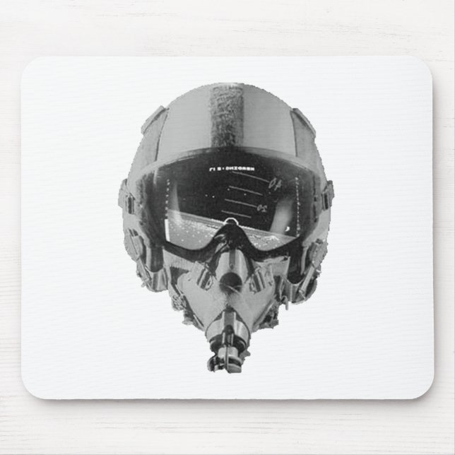 Fighter Pilot Helmet and Altimeter Mouse Mat (Front)