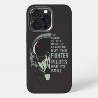 Fighter Pilot Helmet and Oxygen mask maximum speed iPhone 13 Pro Case
