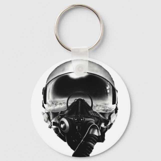 Fighter Pilot Helmet Key Ring (Front)