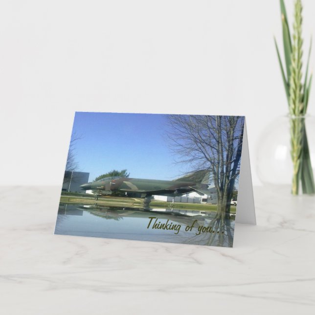 Fighter plane (F4-Phantom) Card (Front)