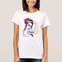 Fighter Rosie The Riveter Breast Cancer Awareness