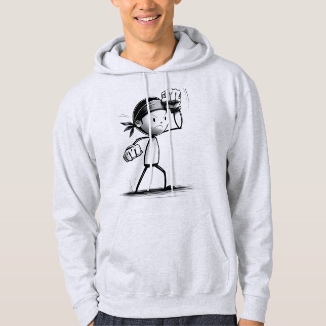 Fighter Stickman Hoodie (Front)