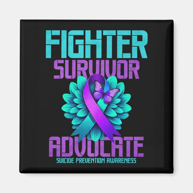 Fighter Survivor Advocate Premium  Magnet (Front)