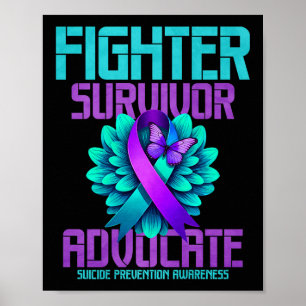 Fighter Survivor Advocate Premium  Poster