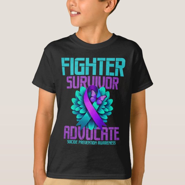 Fighter Survivor Advocate Premium  T-Shirt (Front)