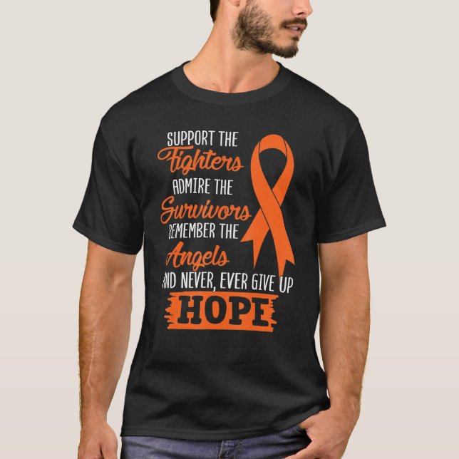Fighter Survivor Ms Warrior Multiple Sclerosis Awa T-Shirt (Front)
