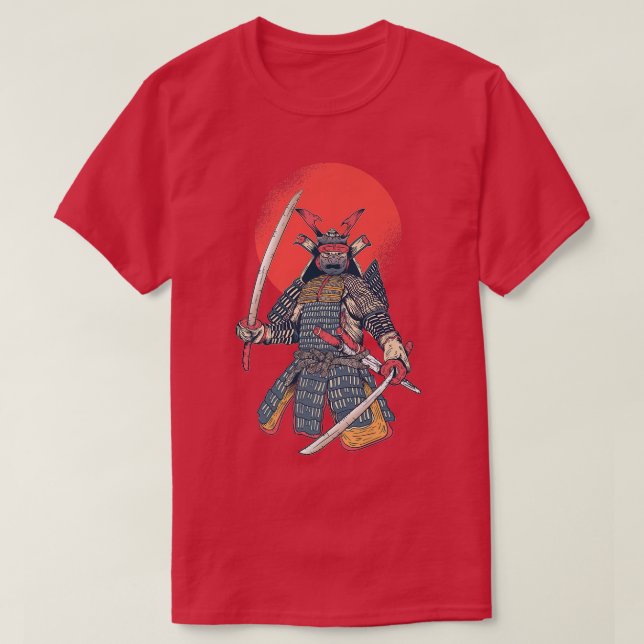 Fighter Warrior Armour Japanese Samurai  T-Shirt (Design Front)